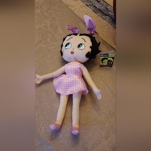 Betty Boop 16.5 inch Easter Bunny stuffed doll.